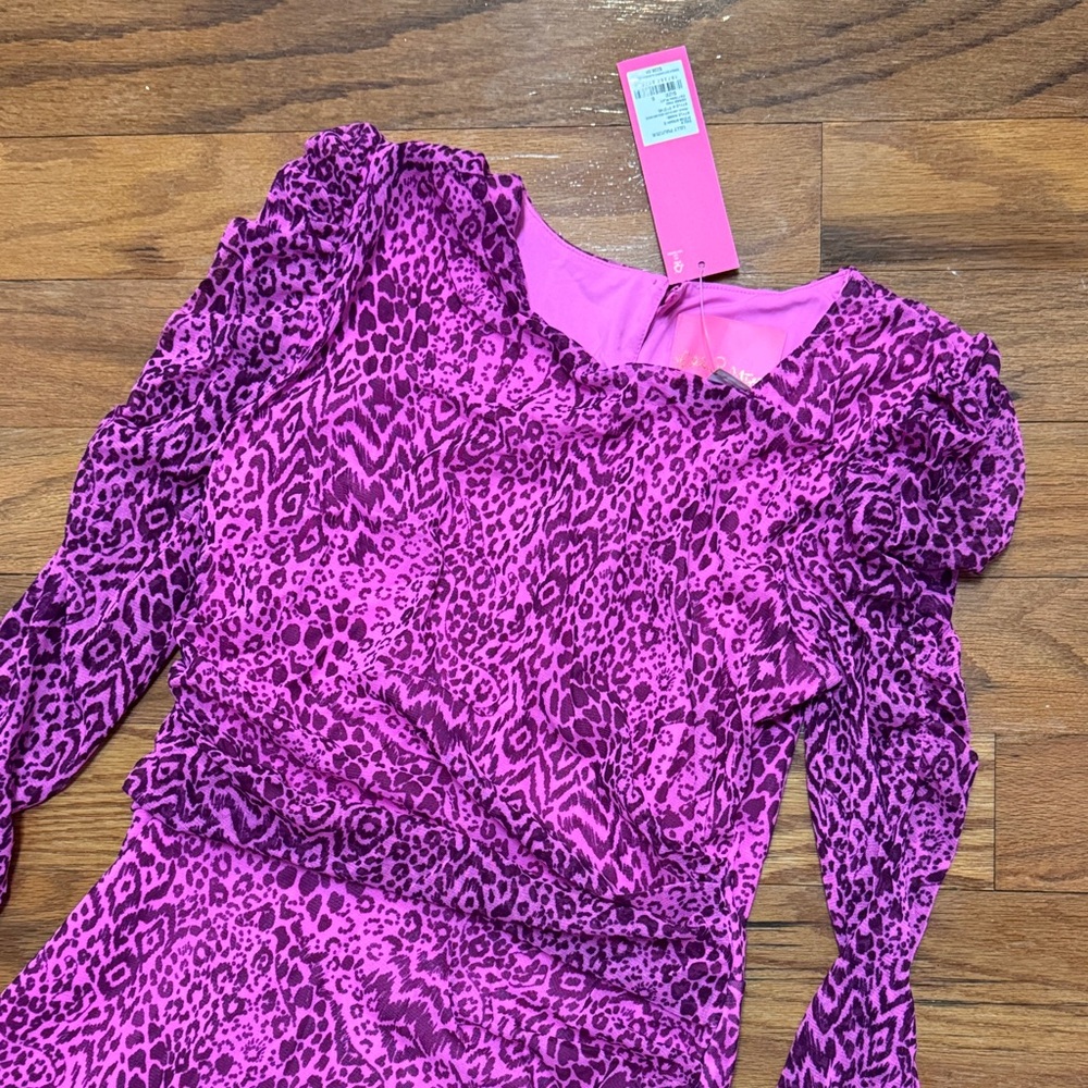 Lilly Pulitzer vibrant Pink Animal Print Dress